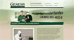 Desktop Screenshot of genesistermiteandpest.com
