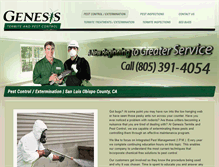 Tablet Screenshot of genesistermiteandpest.com